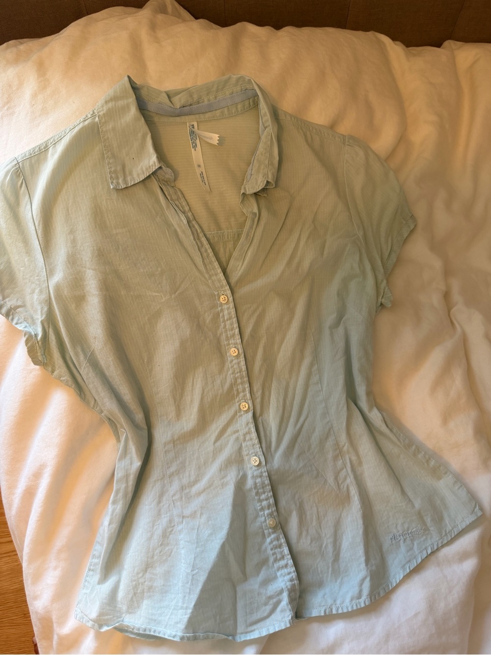 Vintage Abercrombie & Fitch Pale Blue Button-Front Shirt